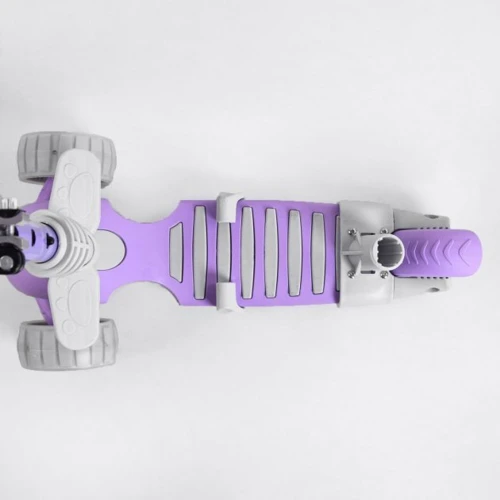 Самокат Best Scooter фиолетовый (B-4125): Конструкция рамы цельная