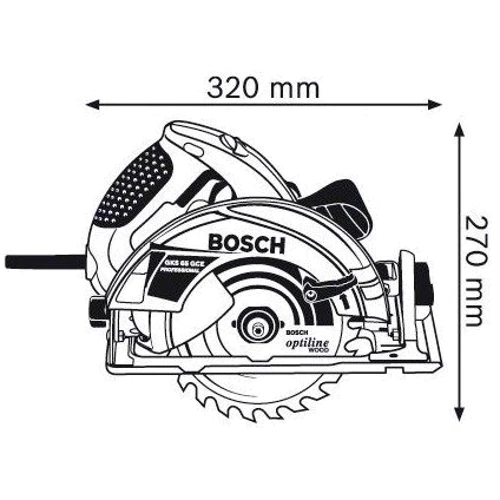 Пила дискова Bosch GSK 65 G (0601668903): Тип дискова
