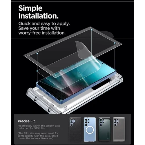 Spigen Elite Shield EZ Fit for Samsung S938 Galaxy S25 Ultra фото 6