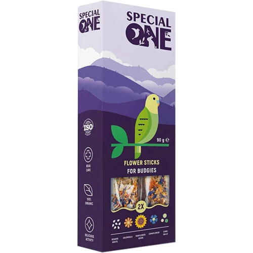 Лакомства Палочки Special One Цветочные для волнистых попугаев 90г