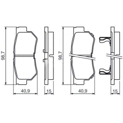 Тормозные колодки Bosch 0 986 494 417 фото 4