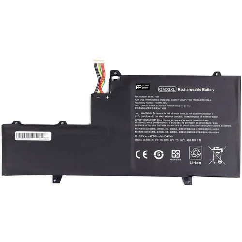 Батарея для ноутбука PowerPlant для ноутбуків HP EliteBook X360 (OM03XL) 11.55V 4700mAh: Сумісність HP EliteBook X360