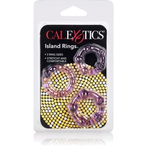 Набор эрекционных колец California Exotic Novelties Transparent Island Rings, 3 шт
