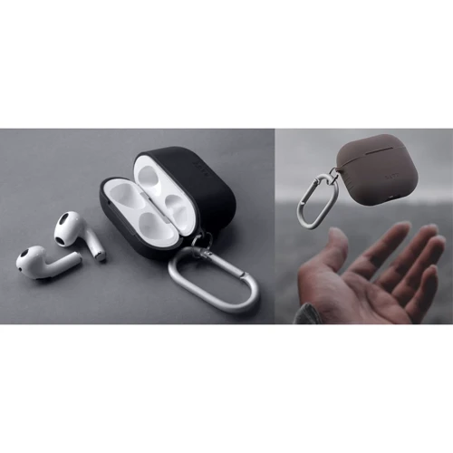 Чехол для наушников LAUT POD with Belt Black (L_AP4_POD_BK) for Apple AirPods 3 фото 1
