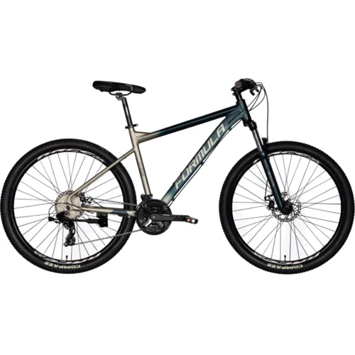 Велосипед AL 27.5" Formula F-1 DD рама-19" сине-серый (м) 2024 Shimano (OPS-FR-27.5-244)