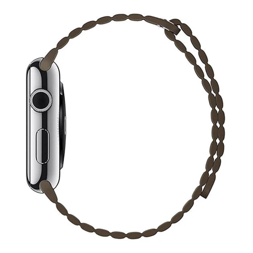 Аксессуар для Watch Fashion Leather Loop Band Brown for Apple Watch 38/40/41mm: Совместимость Apple Watch 41mm, Apple Watch 38mm, Apple Watch 40mm