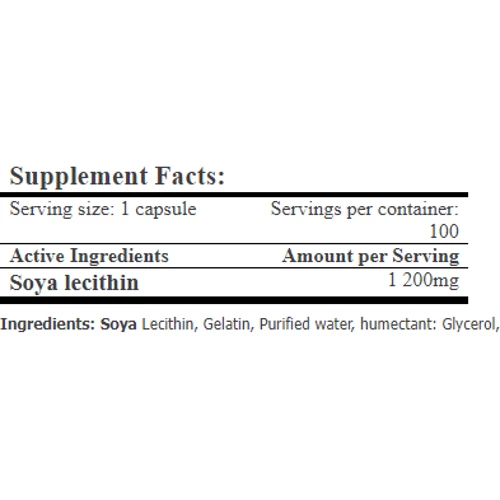 Amix Lecithin 1200 mg 100 soft gel / 100 servings: Форма выпуска Капсулы