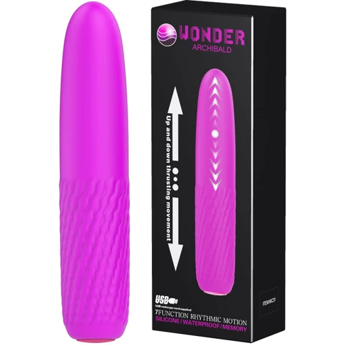 Вибратор с толчками Wonder Archibald Purple