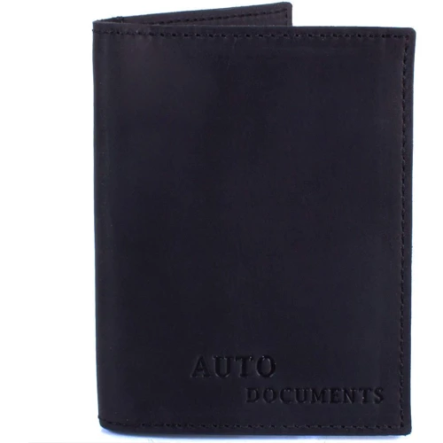 Мужская обложка для документов DNK Leather черная (DNK-Auto-H-col-J)