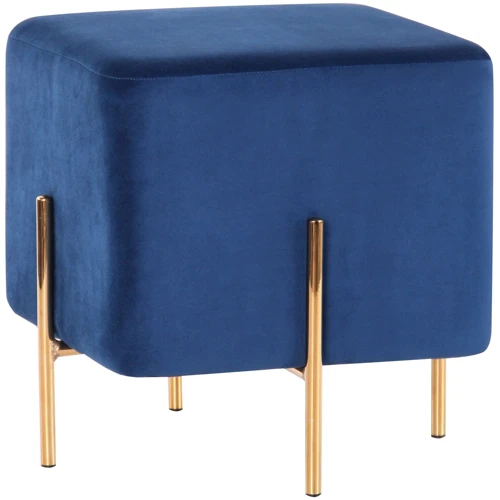 Пуф AMF Ritz Blue / Golden Chrom (547478)