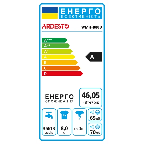 Стиральная машина Ardesto WMH-B80D фото 10