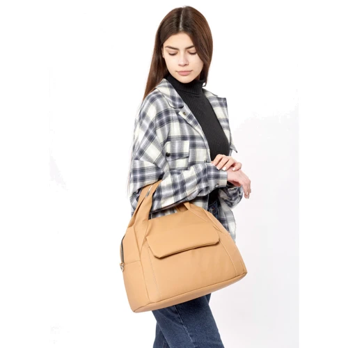 Женская спортивная сумка Sambag Vogue BKS бежевая (90153026)
