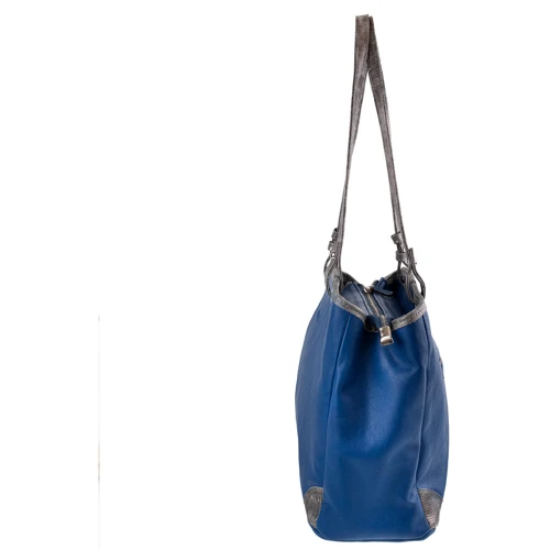 Женская сумка тоут Laskara синяя (LK-10242-blue): Пол Женский