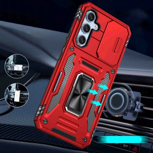 Чохол для телефона Mobile Case Camshield Army Ring Red для Samsung A356 Galaxy A35 / A556 Galaxy A55: Сумісність Samsung A356 Galaxy A35 / A556 Galaxy A55