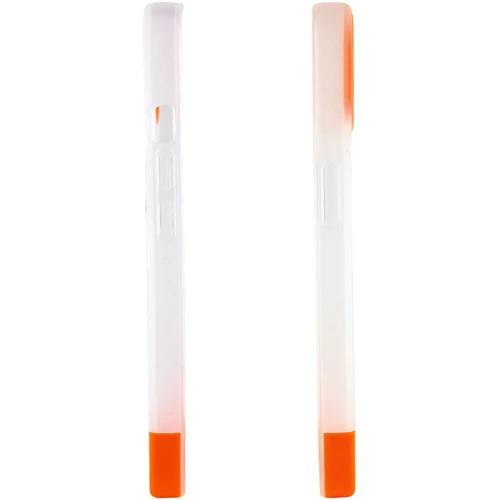 Чехол для iPhone Mobile Case TPU+PC Bichromatic Matte / Orange for iPhone 12 / 12 Pro: Цвет оранжевый