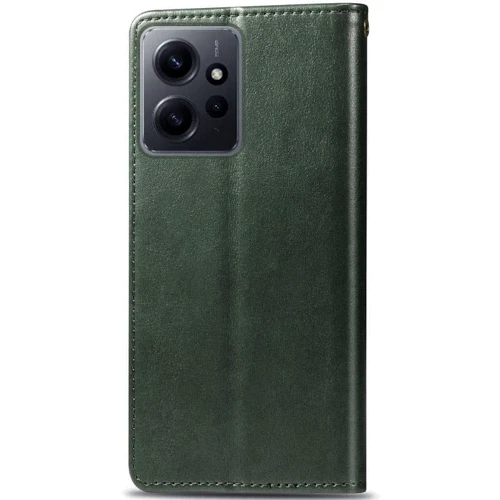 Аксессуар для смартфона Mobile Case GETMAN Gallant Green for Xiaomi Redmi Note 12 4G: Материал искусcтвенная кожа и термополиуретан
