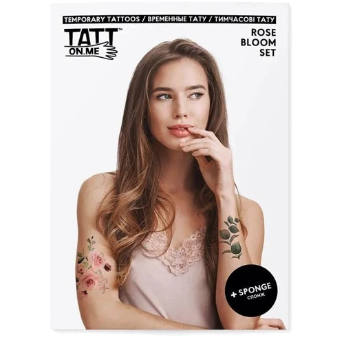 Тимчасові тату TATTon.me Rose Bloom Set (TSRoseBloom)