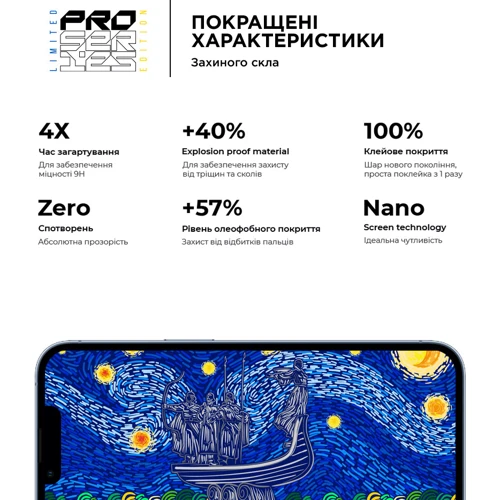 Защитное стекло для iPhone ArmorStandart Tempered Glass Pro 3D LE Black for iPhone 14 Plus/13 Pro Max (ARM65655): Тип аксессуара защитное стекло