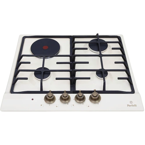 Варильна поверхня газова Perfelli HKM 639 IV RETRO: Кількість конфорок 4