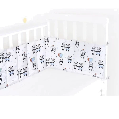 Бортик в кроватку Cosas Welt Bed Panda Love Blue 30х180 см (4822052054796)