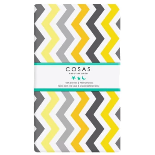 Комплект детского постельного белья Cosas Ranfors Grey Zigzag Grey Yellow (4822052039564)