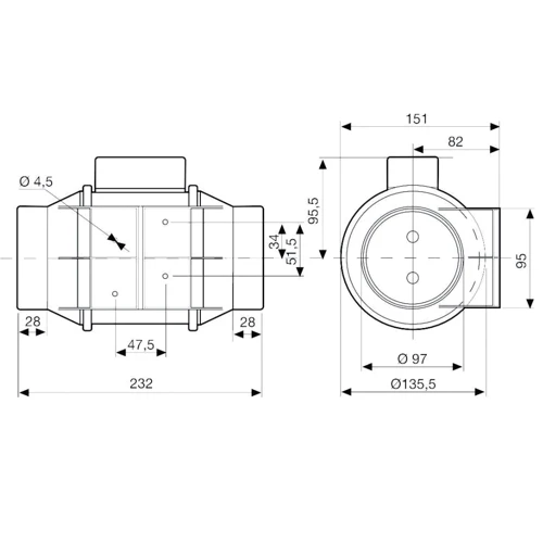Витяжний вентилятор Soler & Palau TD-160/100 N"T" SILENT: Призначення промисловий