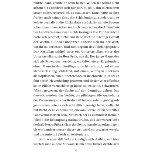 Franz Kafka: Das Schloß: Количество страниц 408