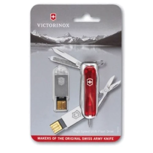 Мультитул Victorinox Victorinox work 58мм/8 предметов/красный/USB 32Gb (4.6125.TG32B): Тип мини-мультитул