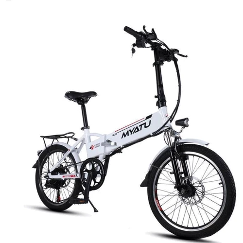 Электровелосипед Myatu A1 (250 Вт, 10 А/ч, 36 В, 25 км/ч), колеса 20", белый: Допустимая нагрузка, кг 120
