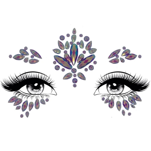 Наклейки с украшением Leg Avenue Verity face jewels sticker