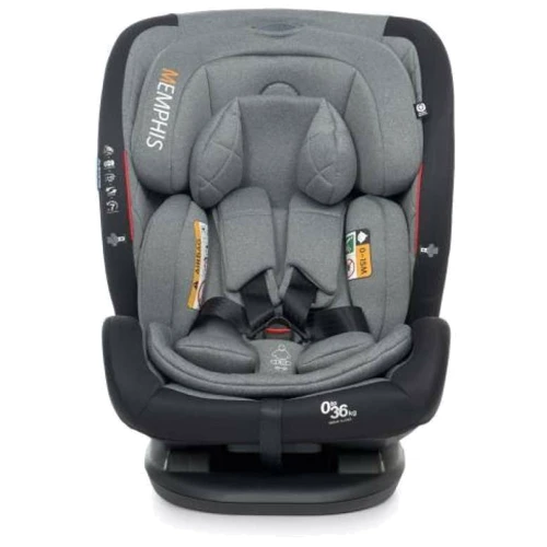 Автокресло El Camino ME 1093 MEMPHIS Gray Black фото 13