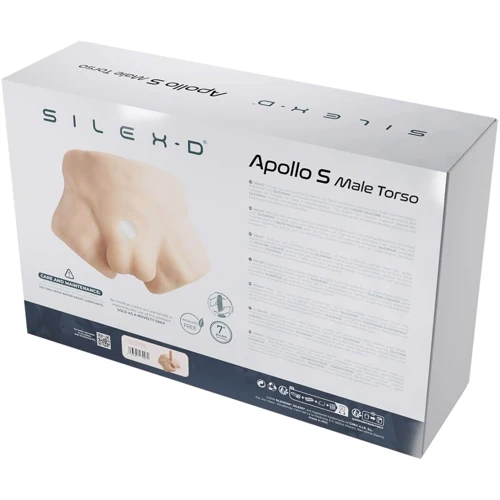 Полуторс с фаллоимитатором на присоске SilexD Apollo S Male Torso