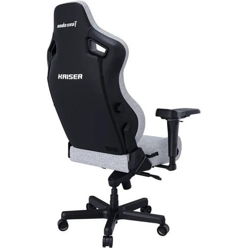 Кресло игровое Anda Seat Kaiser 4 Grey Fabric Size L (AD12YDDC-L-20-G-CF) фото 3