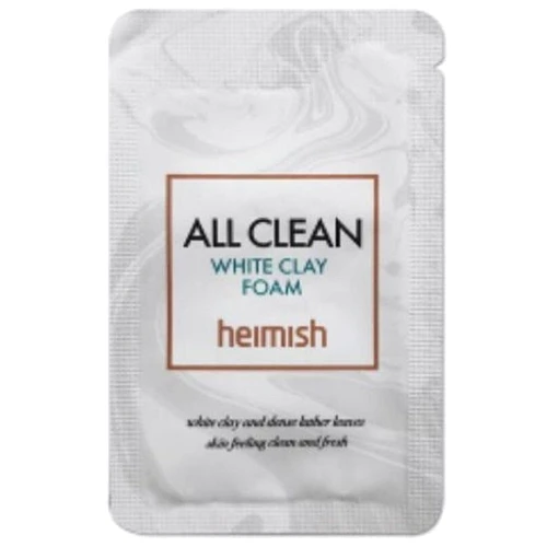 Heimish All Clean White Clay Foam Очищающая пенка с белой глиной 2 ml