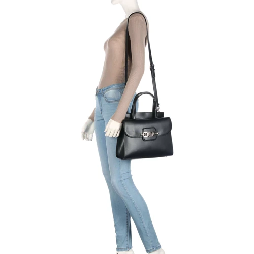 Женская сумка тоут Guess Hensely Satchel черная (HWVG8113060-BLA): Тип ручки Со съемным ремнем, С двумя ручками, Длинная ручка, Плечевой ремень
