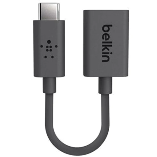 Адаптер Belkin Adapter USB-C to USB-A 14cm Black (F2CU036btBLK): Колір чорний