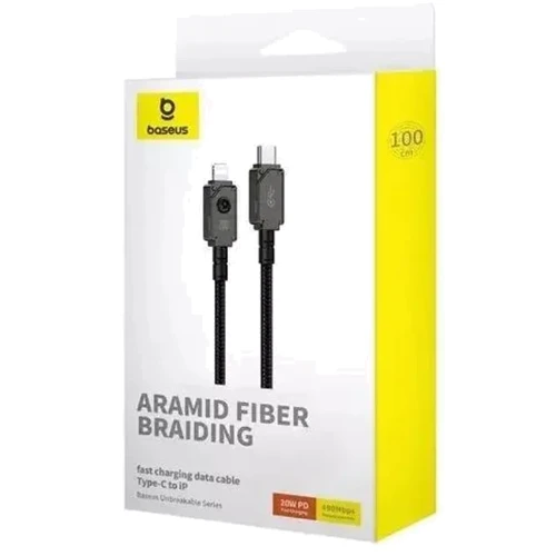 Кабель Baseus Cable USB-C to Lightning Unbreakable Series Fast Charging 2m Black (P10355803111-01) фото 5