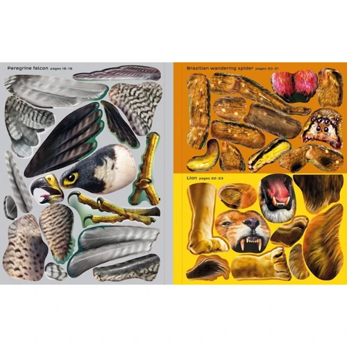 Build Your Own Deadly Animals / книга с наклейками Создайте своих смертоносных животных: ISBN 9781474985284