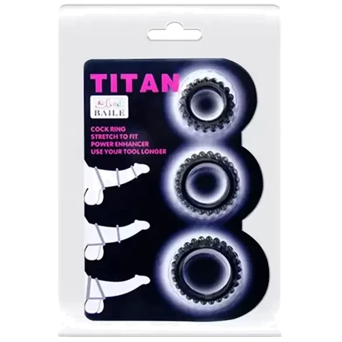 Набор из 3 эрекционных колец TITAN, BI-210143