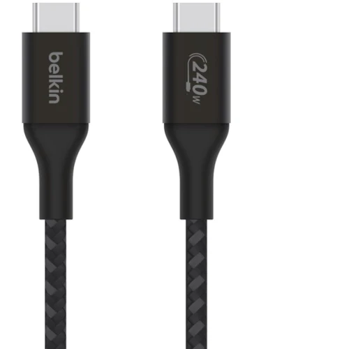 Кабель Belkin Cable USB-C to USB-C Boost Charge 240W 1m Black (CAB015BT1MBK): Тип USB-C - USB-C