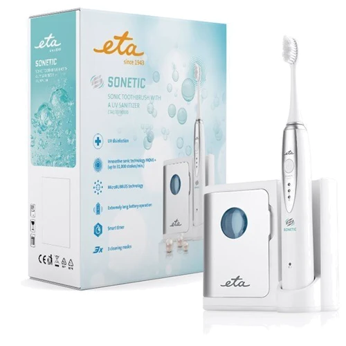 Зубная щетка ETA Sonetic Max (170790000): Технология чистки звуковая