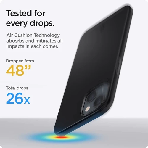 Чехол для iPhone Spigen Thin Fit Black (ACS03510) for iPhone 13: Тип чехла накладка на заднюю часть