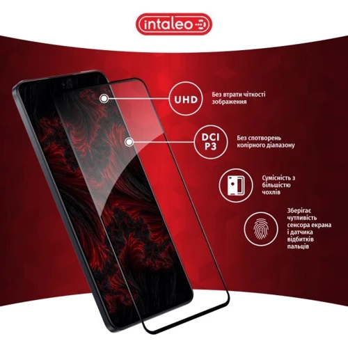 Аксессуар для смартфона Intaleo Tempered Glass Full Glue Black for Xiaomi 13T: Материал стекло