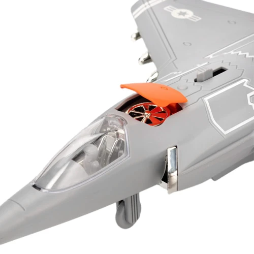 Самолет Автопром со светом и звуком (оранжевый) (AP9908AB)