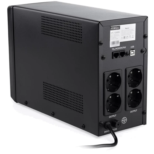 Vinga LCD 1200VA metal case with USB+RJ11 (VPC-1200MU): Производитель Vinga