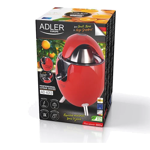 Соковыжималка Adler AD 4013 red: Тип для цитрусовых