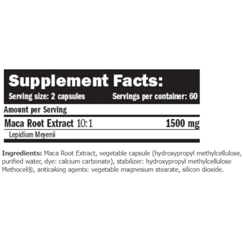Amix Peruvian MACA 750мг Перуанская Мака 120 веган капсул