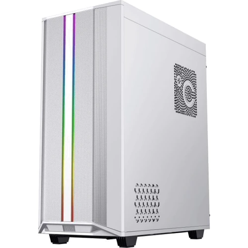 Корпус GameMax Precision 2 White: Материал передней панели пластик и металл