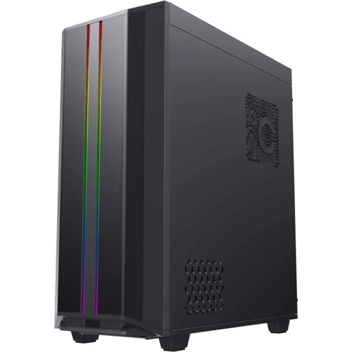Корпус GameMax Precision 2 Black: Материал передней панели пластик и металл