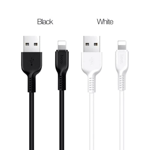 Кабель Hoco USB Cable to Lightning X20 2A 2m Black фото 3